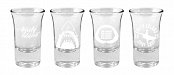 Jaws Shotglass 4-Pack Logo & Symbols