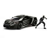 Marvel Diecast Model 1/24 Black Panther & 2017 Lykan Hypersport