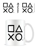 Sony PlayStation Mug Sticker Shapes Black