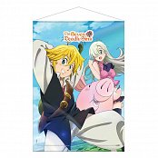 The Seven Deadly Sins Wallscroll Meliodas, Elizabeth & Hawk 50 x 70 cm