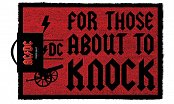 AC/DC Doormat For Those About To Knock 40 x 57 cm