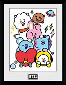 BT21 Framed Poster Characters Stack
