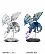 D&D Nolzur\'s Marvelous Miniatures Unpainted Miniature Young Blue Dragon Case (6)