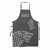 Game of Thrones cooking apron with oven mitt Hear Me Roar House Stark