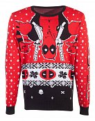 Marvel Knitted Christmas Sweater Deadpool Upside Down