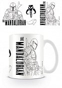 Star Wars The Mandalorian Mug Line Art