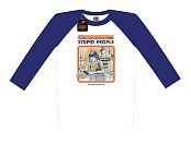 Steven Rhodes Raglan Baseball Long Sleeve Shirt Let\'s Find A Cure For Stupid People