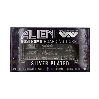 Alien Replica Nostromo Ticket Limited Edition (silver plated)