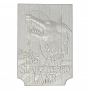 An American Werewolf in London Replica Slaughtered Lamb Pub Sign (silver plated)