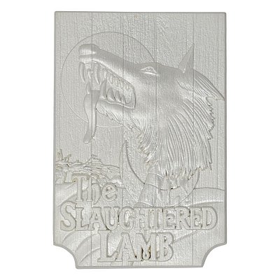 An American Werewolf in London Replica Slaughtered Lamb Pub Sign (silver plated)