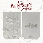 An American Werewolf in London Replica Slaughtered Lamb Pub Sign (silver plated)