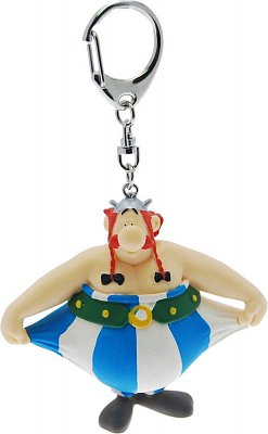 Asterix Keychain Obelix holding his pants 13 cm