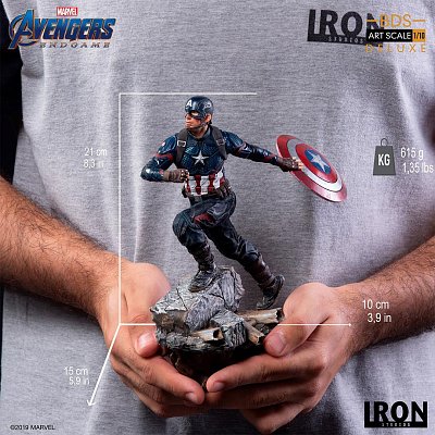 Avengers: Endgame Deluxe BDS Art Scale Statue 1/10 Captain America 21 cm