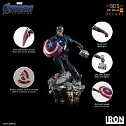 Avengers: Endgame Deluxe BDS Art Scale Statue 1/10 Captain America 21 cm --- DAMAGED PACKAGING