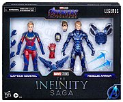 Avengers: Endgame Marvel Legends Action Figure 2021 Captain Marvel & Rescue Armor 15 cm - Damaged packaging