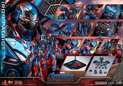 Avengers: Endgame Movie Masterpiece Series Diecast Action Figure 1/6 Iron Patriot 32 cm