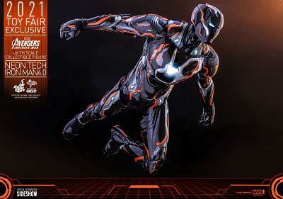 Avengers: Infinity War Action Figure 1/6 Iron Man Neon Tech 4.0 2021 Toy Fair Exclusive 32 cm