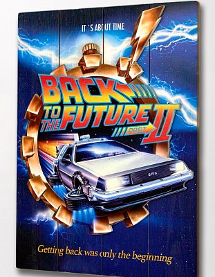 Back to the Future 2 WoodArts 3D Wooden Wall Art It\'s about time 30 x 40 cm