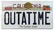 Back To The Future Metal Sign ´Outatime´ DeLorean License Plate