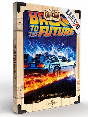 Back to the Future WoodArts 3D Wooden Wall Art DeLorean 30 x 40 cm