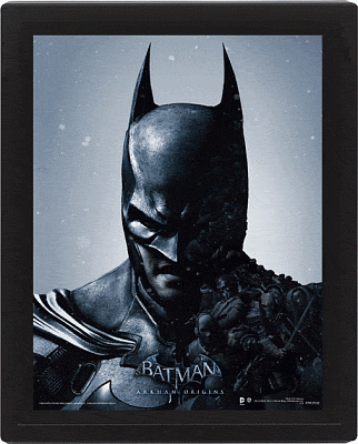 Batman Arkham Origins Framed 3D Effect Poster Pack Batman vs. Joker 26 x 20 cm (3)