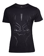 Black Panther Movie T-Shirt Black on Black Face
