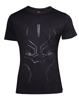 Black Panther Movie T-Shirt Black on Black Face