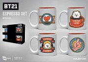 BT21 Espresso Mugs 4-Pack Icons