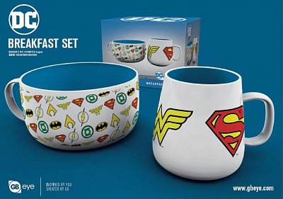 DC Comics Breakfast Set Logos