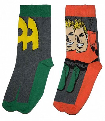 DC Comics Mens Socks 2-Pack Aquaman