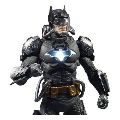 DC Multiverse Action Figure Batman Hazmat Suit Gold Label Light Up Batman Symbol 18 cm