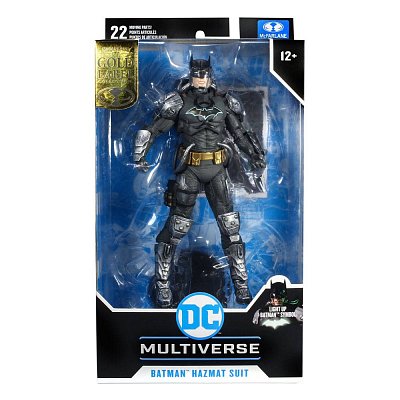 DC Multiverse Action Figure Batman Hazmat Suit Gold Label Light Up Batman Symbol 18 cm
