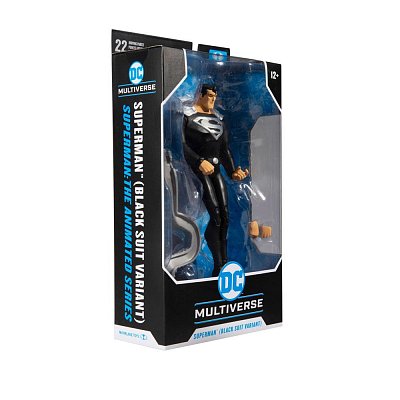 DC Multiverse Action Figure Superman Black Suit Variant (Superman: The Animated Series) 18 cm