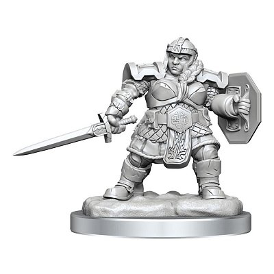 D&D Nolzur\'s Marvelous Miniatures Unpainted Miniature Dwarf Fighter Female Assortment (2)