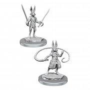 D&D Nolzur\'s Marvelous Miniatures Unpainted Miniatures 2-Packs Harengon Rogues Case (4)