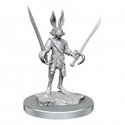 D&D Nolzur\'s Marvelous Miniatures Unpainted Miniatures 2-Packs Harengon Rogues Case (4)