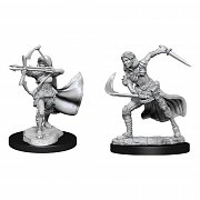 D&D Nolzur\'s Marvelous Miniatures Unpainted Miniatures Air Genasi Female Case (2)