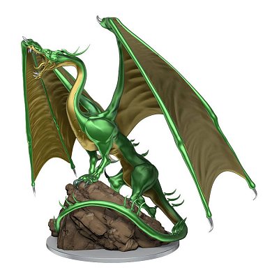 D&D Nolzur\'s Marvelous Miniatures Unpainted Miniatures Young Emerald Dragon Case (2)