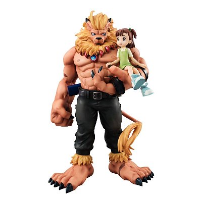 Digimon Tamers G.E.M. Series PVC Statue Leomon & Kato Jyuri 19 cm