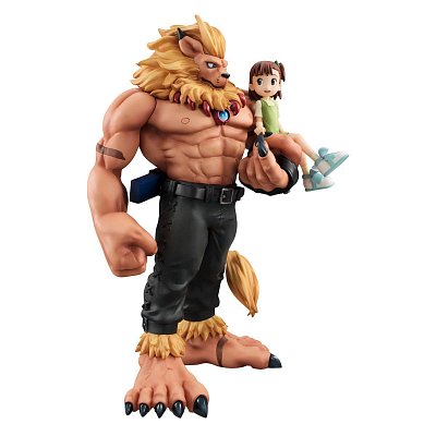Digimon Tamers G.E.M. Series PVC Statue Leomon & Kato Jyuri 19 cm