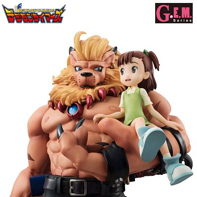 Digimon Tamers G.E.M. Series PVC Statue Leomon & Kato Jyuri 19 cm