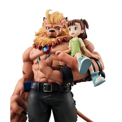 Digimon Tamers G.E.M. Series PVC Statue Leomon & Kato Jyuri 19 cm
