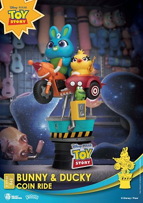 Disney Coin Ride Series D-Stage PVC Diorama Bunny & Ducky 16 cm