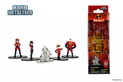 Disney Nano Metalfigs Diecast Mini Figures 5-Pack Incredibles 2 4 cm