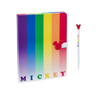 Disney Notebook with Pen Mickey Rainbow