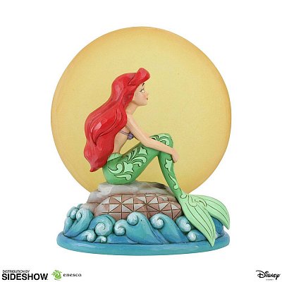 Disney Statue Ariel Sitting on Rock by Moon (The Little Mermaid) 19 cm --- DAMAGED PACKAGING