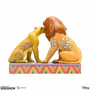 Disney Statue Simba and Nala Snuggling by Jim Shore (The Lion King) 13 cm