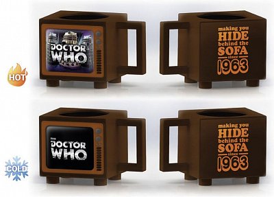 Doctor Who Heat Change Mug Hide Behind the Sofa