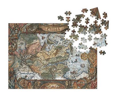 Dragon Age Jigsaw Puzzle World of Thedas Map (1000 pieces) - Severely damaged packaging