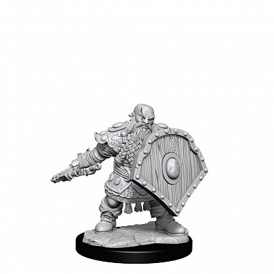 Dungeons & Dragons Frameworks Miniature Model Kit Dwarf Fighter Male